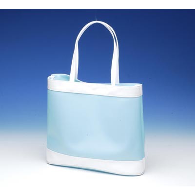 하늘색투톤비치백