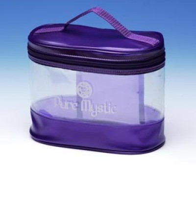 보라색콤비 토트백